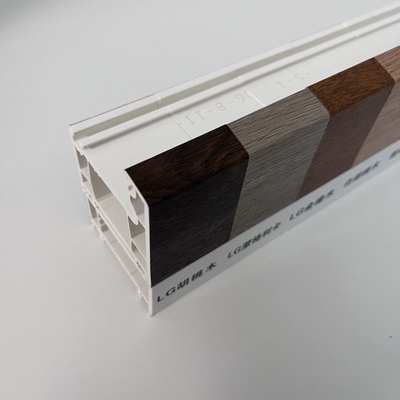 GKBM Nieuwe 60B gelamineerde UPVC Casement Vensterprofielen geluidsisolatie